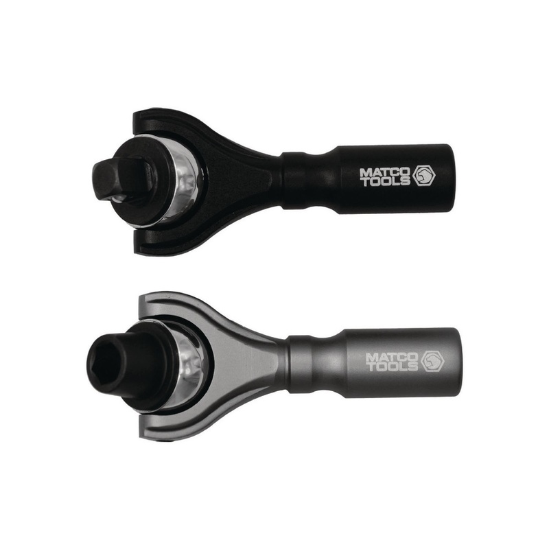2 PIECE MINI ALUMINUM RATCHET WITH SWIVEL HEAD SET
