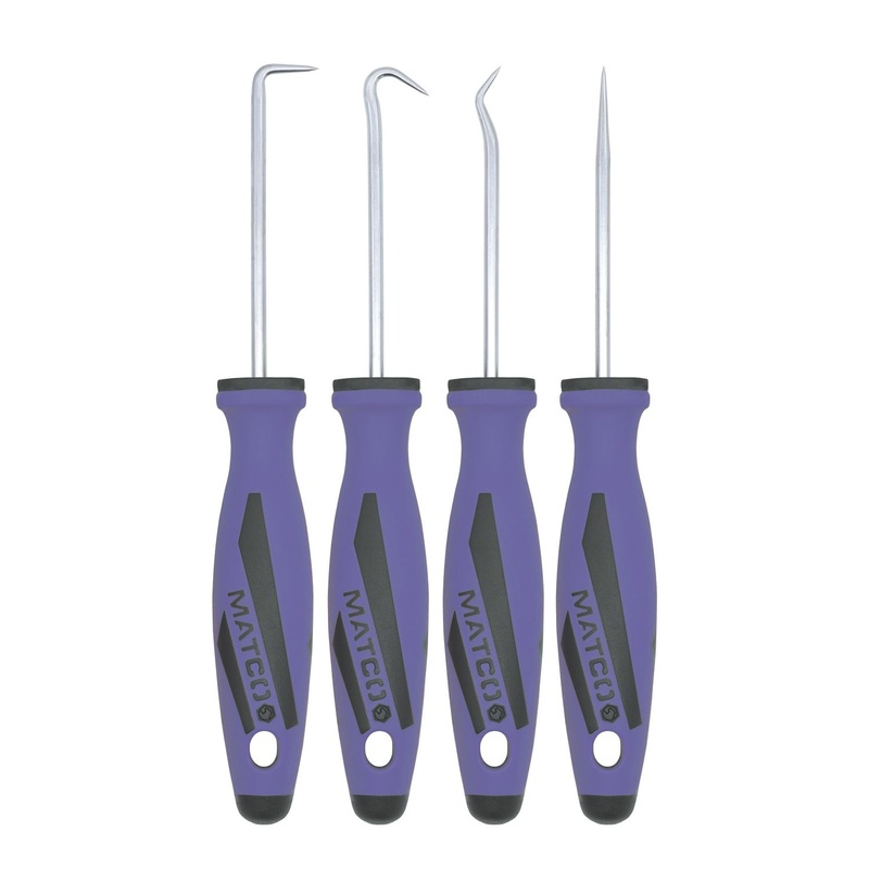 4 PIECE MINI HOOK AND PICK SET - PURPLE
