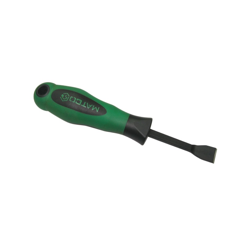 5/8 ANGLED X 3 1/2 IN SCRAPER, GREEN HANDLE