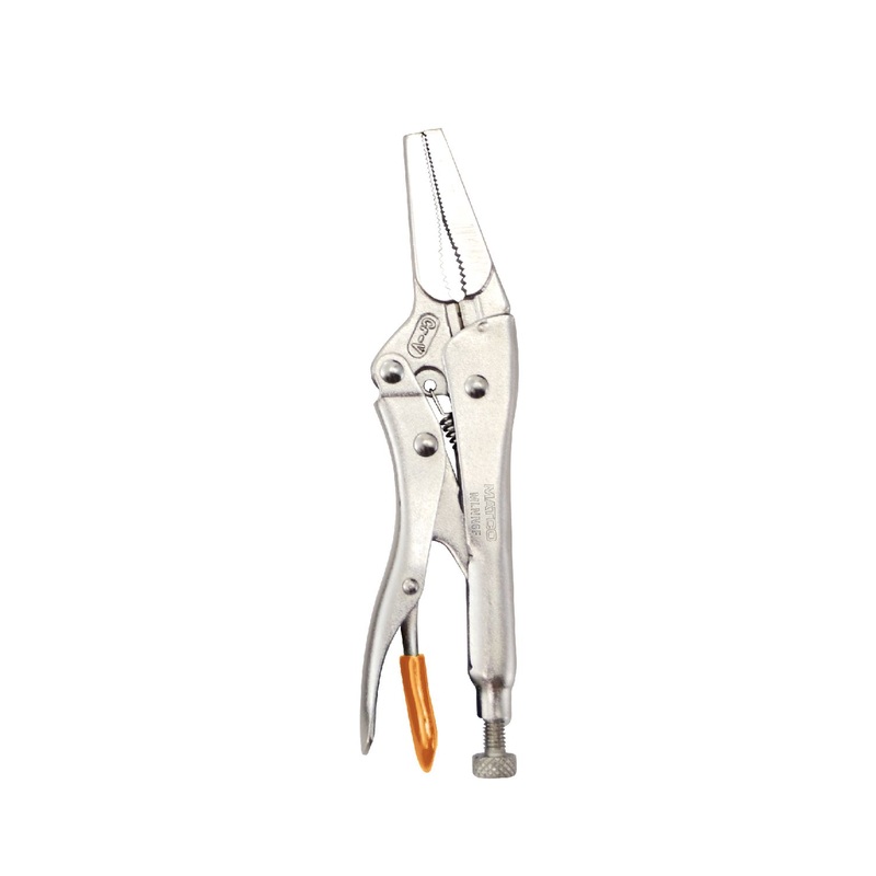 6" LONG NOSE LOCKING PLIERS ORANGE