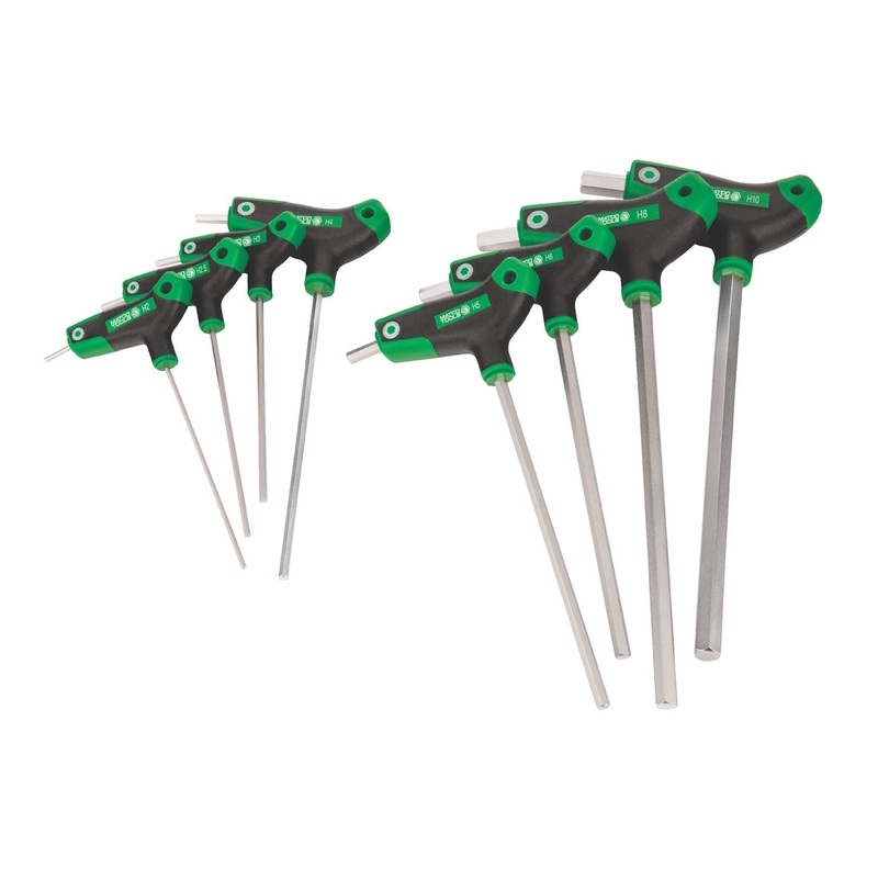 8 PIECE METRIC T-HANDLE HEX KEY SET