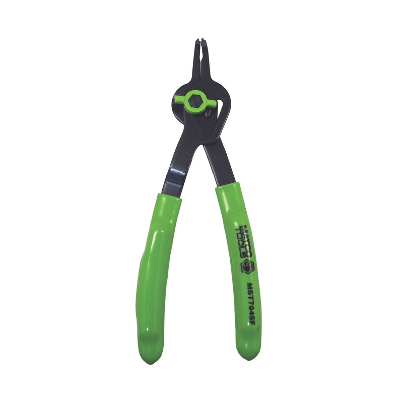 .070" CONVERTIBLE FIXED TIP FLUORESCENT SNAP RING PLIERS - 45