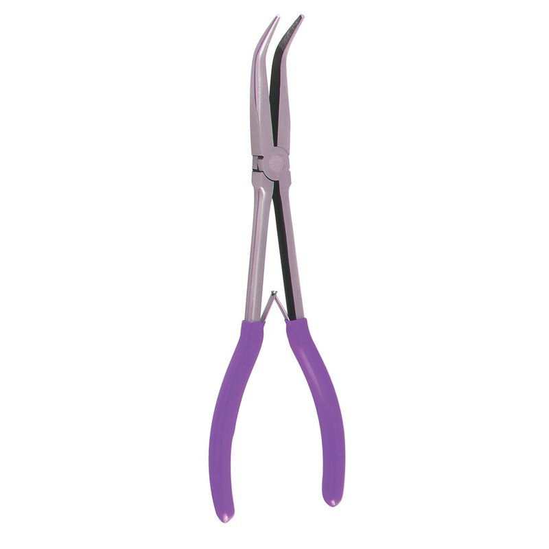 11" LONG NOSE PLIER BENT 45 PURPLE