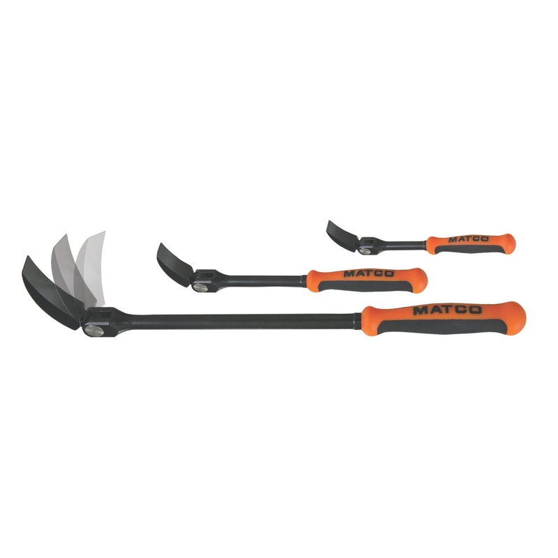 3 PIECE INDEXING ORANGE PRY BAR SET