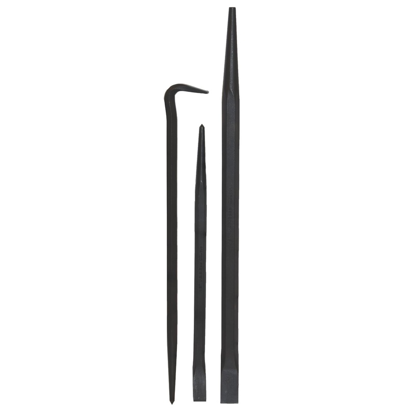 3 PIECE LINE UP PRY BAR SET-BLACK