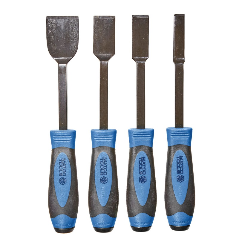4 PIECE 10" LONG SCRAPER SET - BLUE