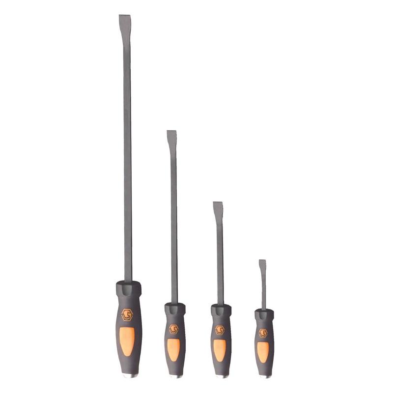4 PIECE ORANGE HEAVY DUTY PRY BAR SET
