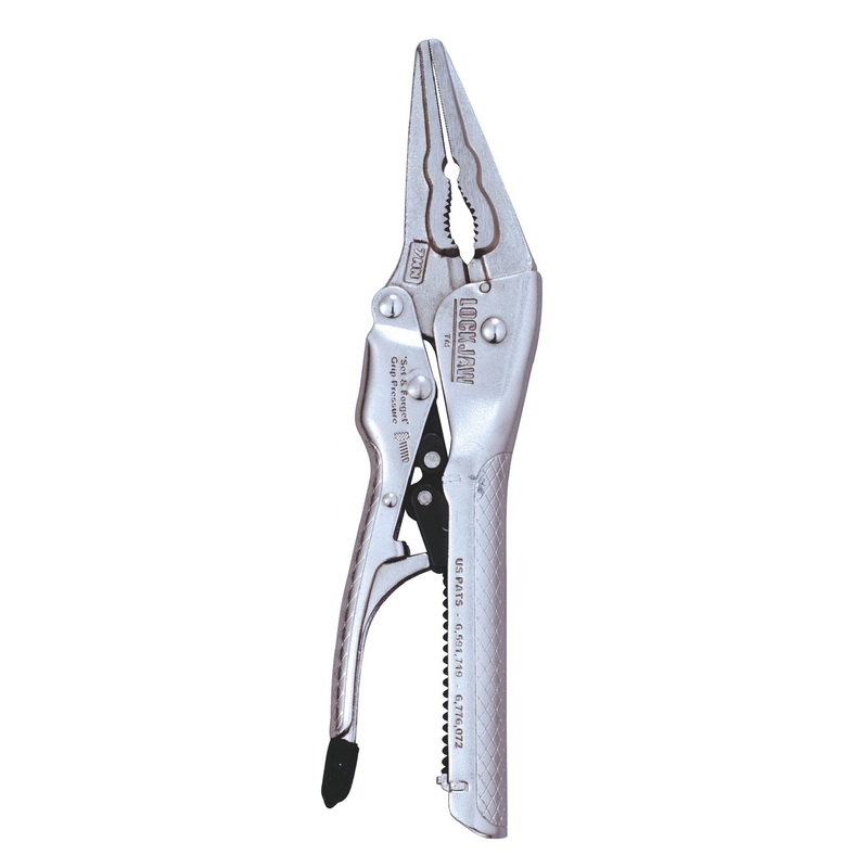 7" NEEDLE NOSE LOCKJAW PLIERS