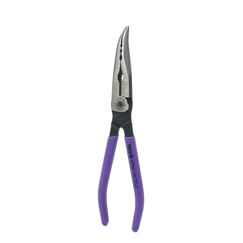 8" LONG NOSE BENT PLIERS - PURPLE