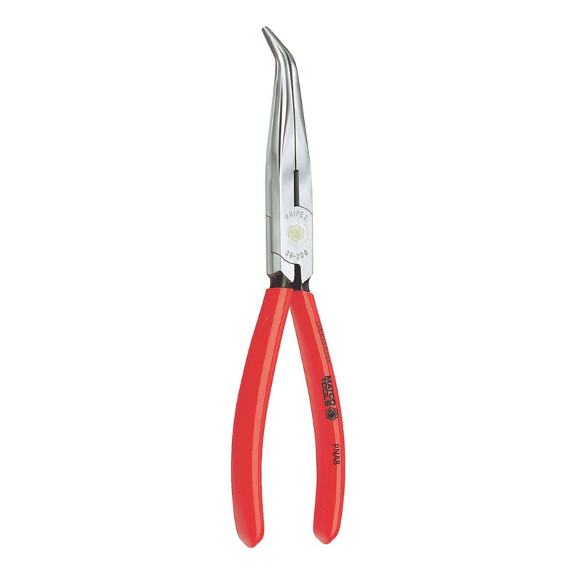 KNIPEX 40 ANGLED NEEDLE NOSE PLIERS WITH CUTTER
