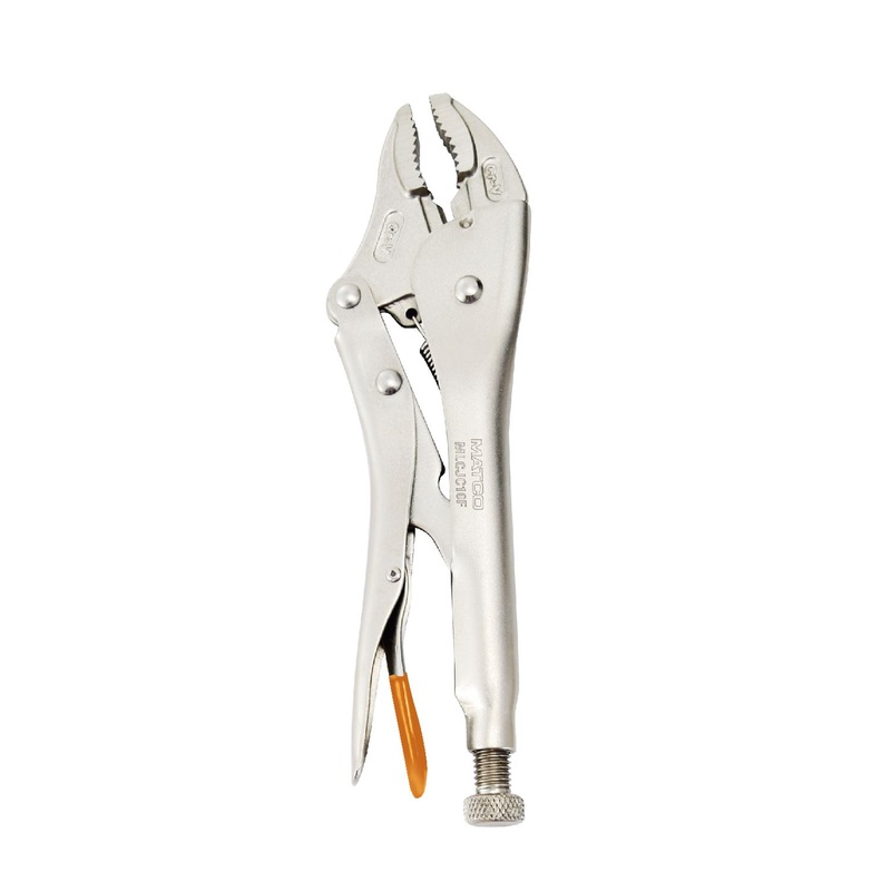 10" CURVED JAW LOCKING PLIERS W/ CUTTER ORANGE