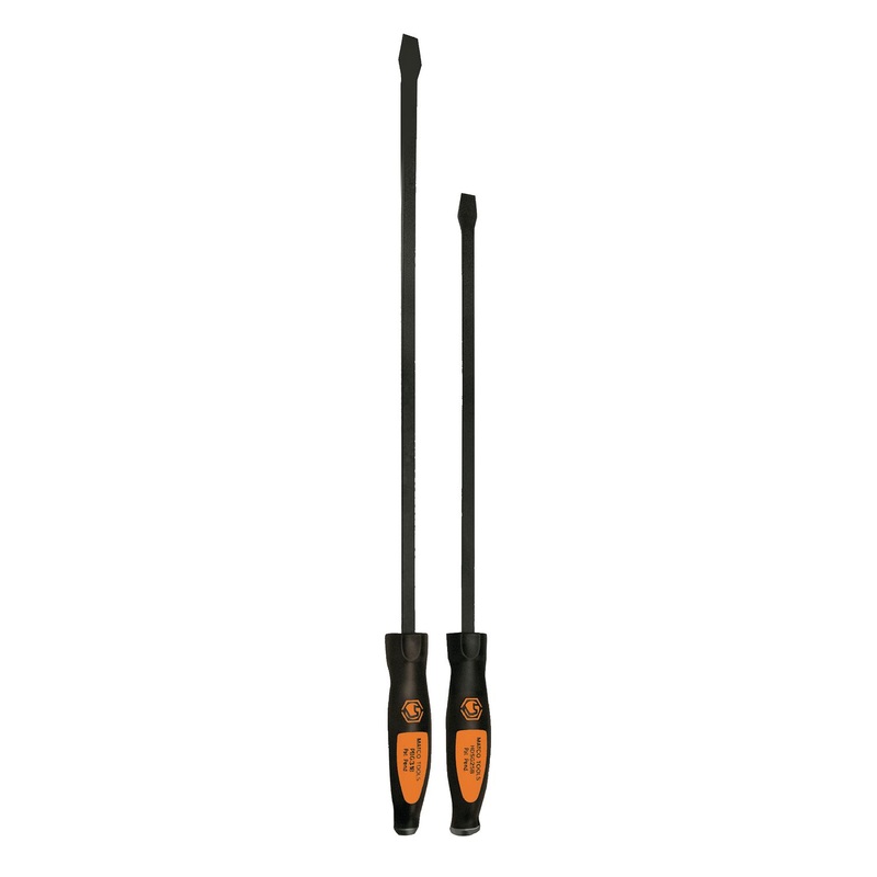 2 PIECE ORANGE HEAVY-DUTY PRY BAR SET
