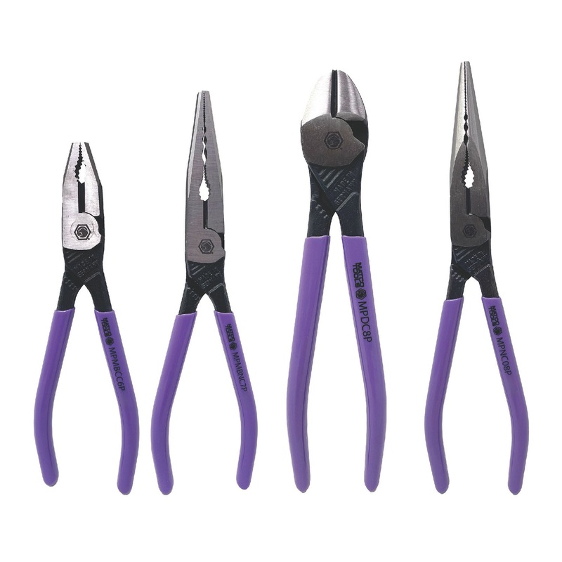 4 PIECE PLIERS SET - PURPLE