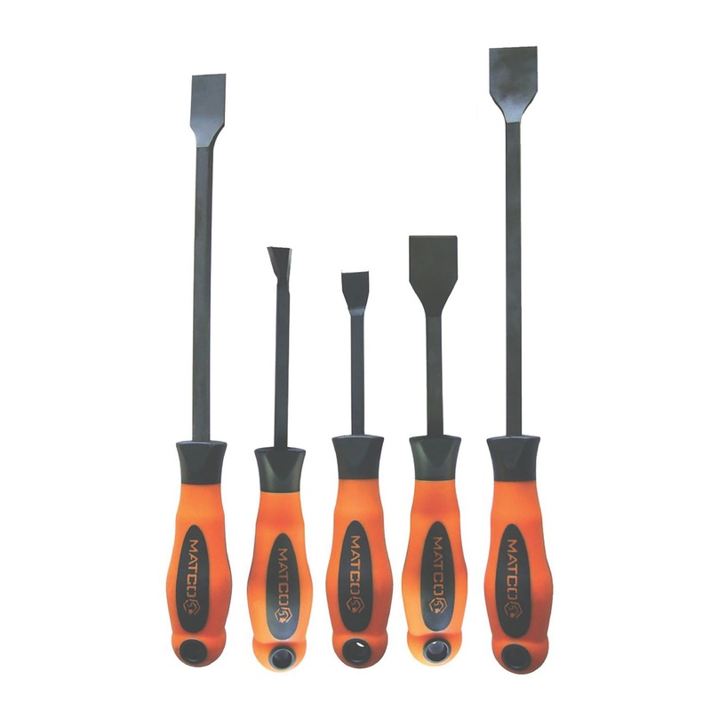 5 PIECE MULTI-PURPOSE SCRAPER SET - ORANGE