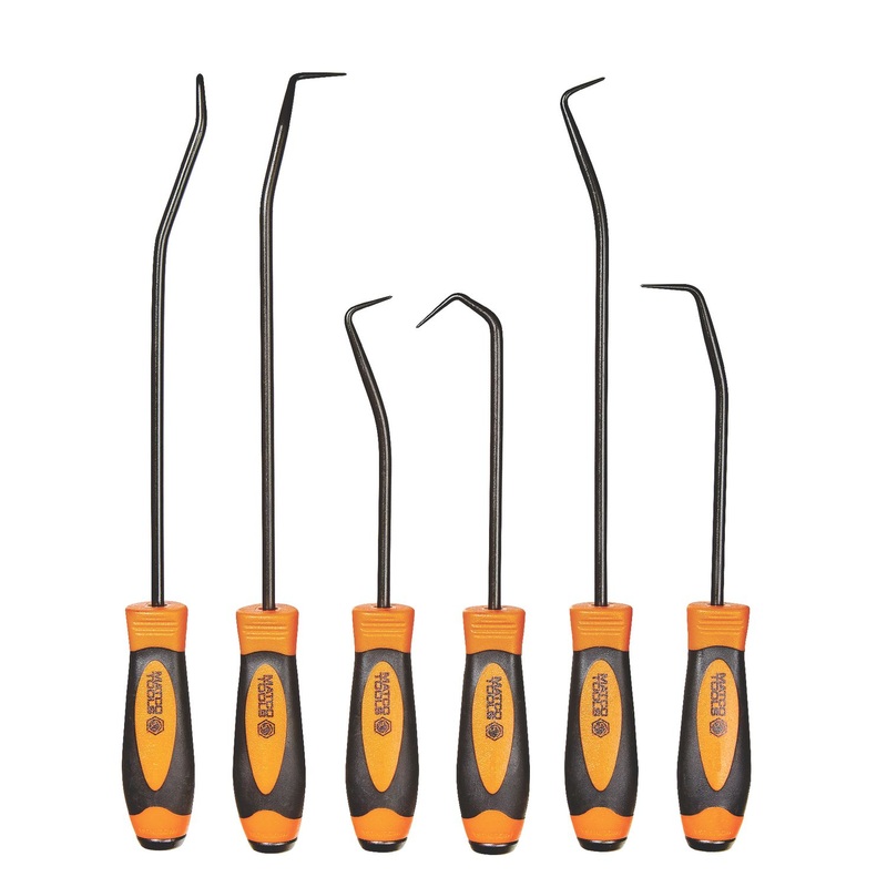 6 PIECE HOOK AND PICK SET - ORANGE