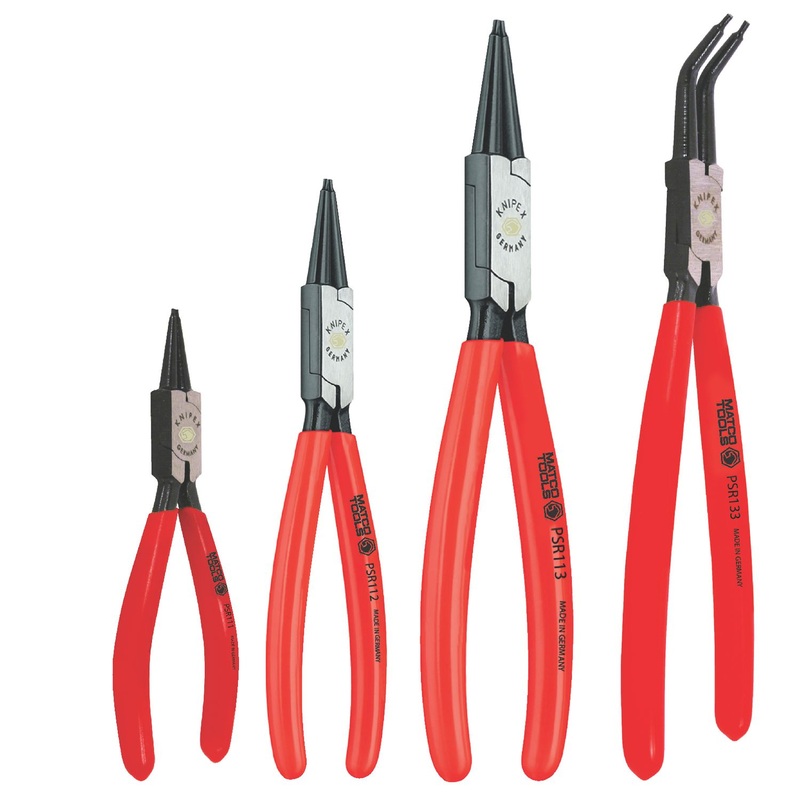 KNIPEX 4 PIECE INTERNAL SNAP RING PLIERS SET