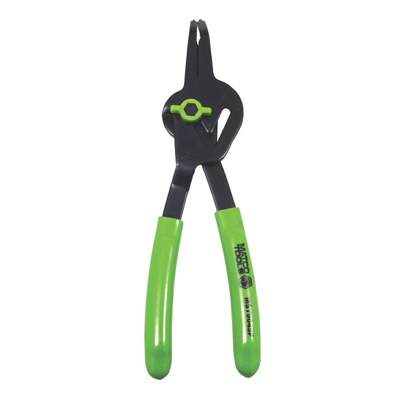 .090" CONVERTIBLE FIXED TIP FLUORESCENT SNAP RING PLIERS - 45