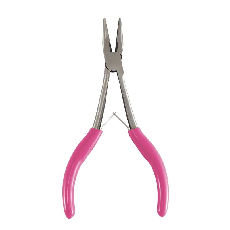 6.5" Long Nose Pliers- Pink