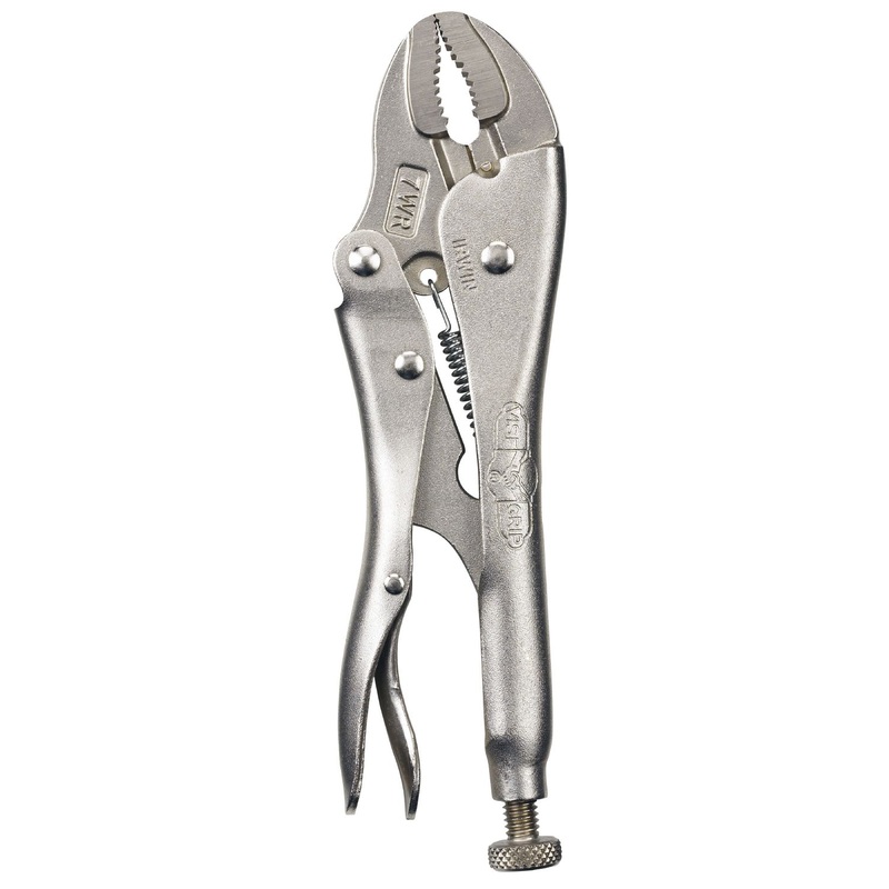 7" CURVED VISE-GRIP PLIERS WITH WIRE CUTTER