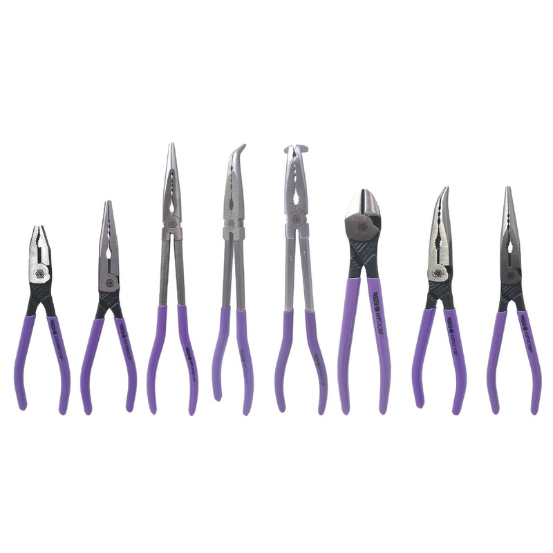 8 PIECE PLIERS SET - PURPLE