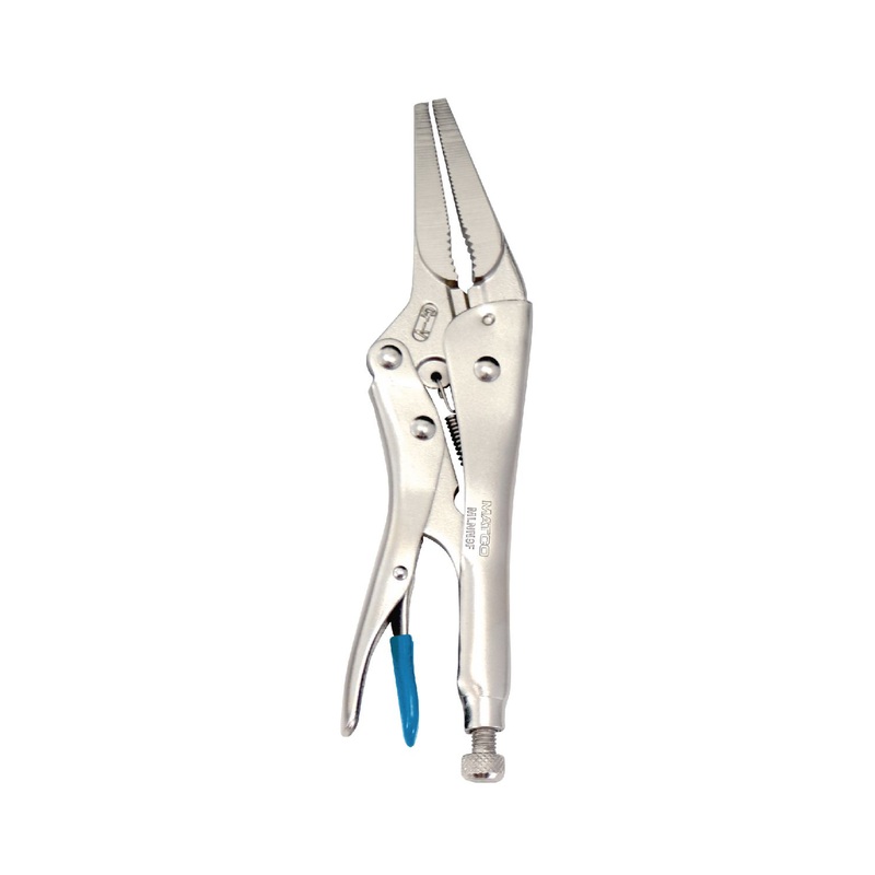 9" LONG NOSE LOCKING PLIERS, BLUE