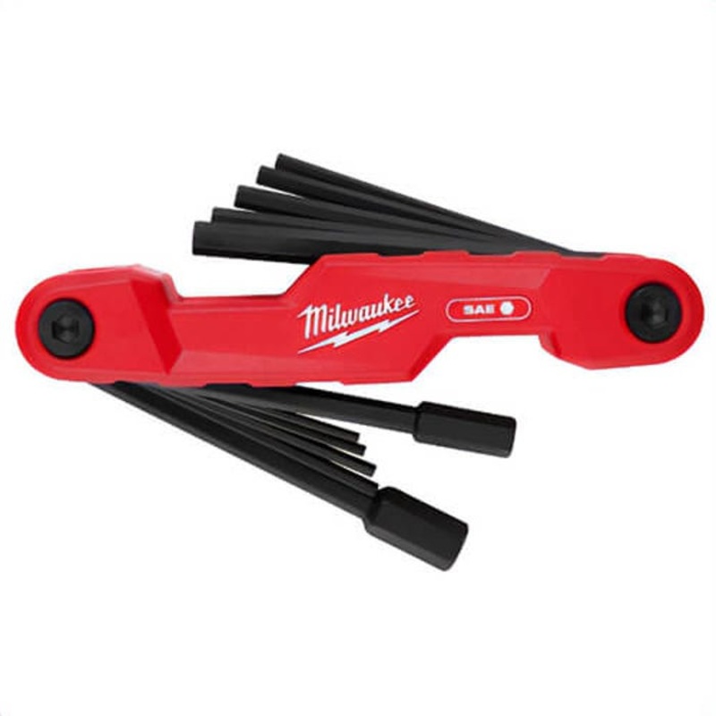 Milwaukee 48-22-2180 11-Key Electrician's Folding Hex Key Set, SAE