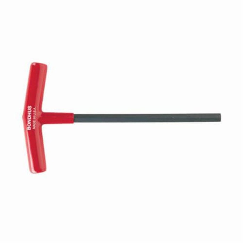 Bondhus 15252 Chamfered Hex Key, Ergonomic Grip/T-Handle Handle, Protanium High Torque Steel, ProGuard