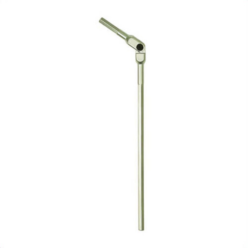 Bondhus HexPro 88007 Pivot Head Hex Key, Long Handle, Tool Steel, Matte Chrome
