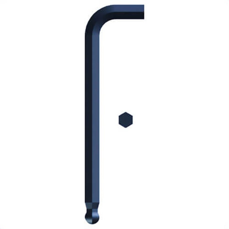 Eklind 18240 Ball-Hex-L Ball End Hex Key, Hex Drive, L-Handle Handle, ANSI B18.3, Alloy Steel, Black Oxide