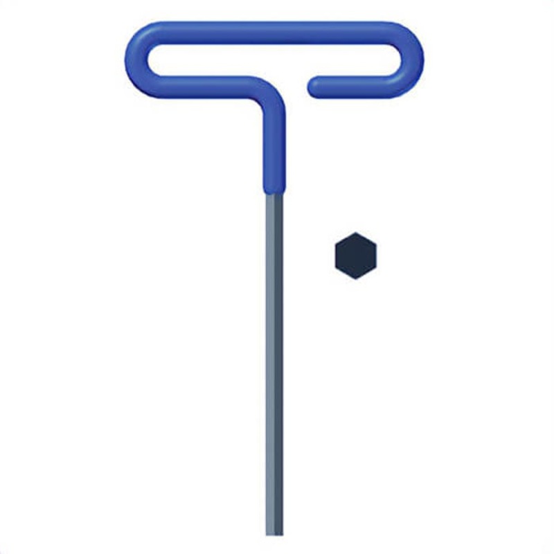 Eklind 54660 Hex Key, Hex Drive, Cushion Grip/Loop T-Handle Handle, Alloy Steel, Black Oxide