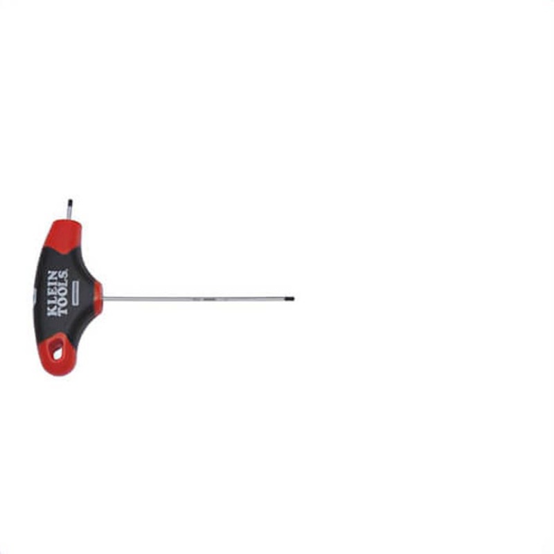 Klein Journeyman JTH4E08 Hex Key, Imperial, 4 in Arm Length, 1/8 in Hex, T-Handle/Soft Touch Grip, Steel