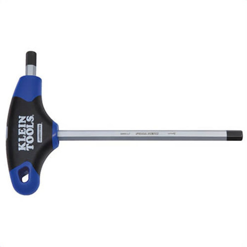 Klein Journeyman JTH6M8 Key, Metric, 6 in Arm Length, 8 mm Hex, Soft Grip/T-Handle, Steel Blade