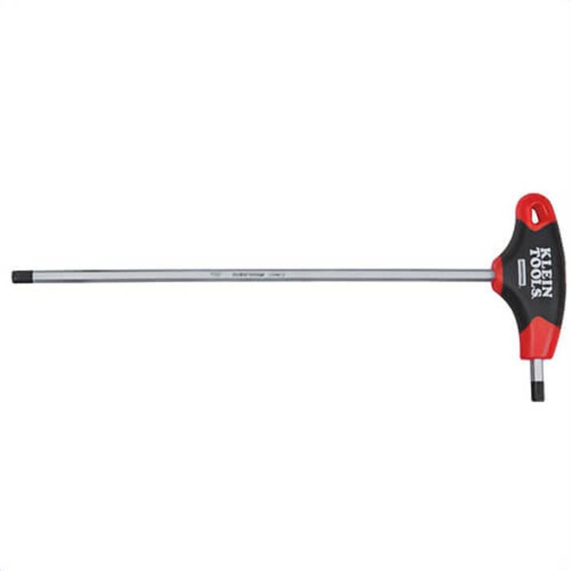 Klein Journeyman JTH9E12 Key, Imperial, 9 in Arm Length, 7/32 in Hex, T-Handle, Steel Blade