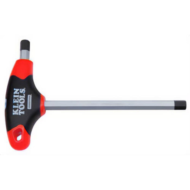 Klein Journeyman JTH9E13 Key, Imperial, 9 in Arm Length, 1/4 in Hex, Soft Grip/T-Handle, Steel Blade
