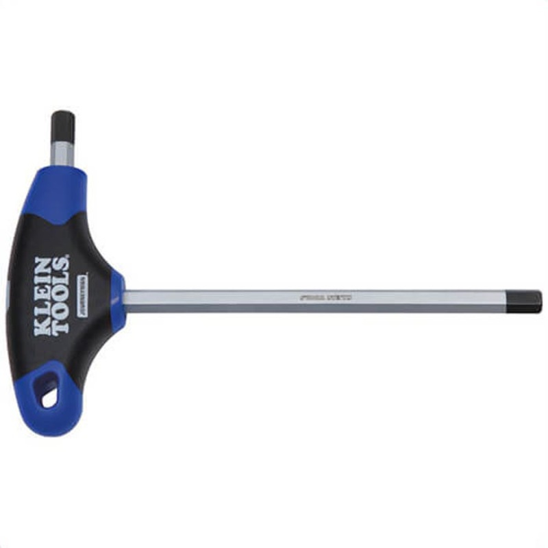 Klein Journeyman JTH9M3 Key, Metric, 9 in Arm Length, 3 mm Hex, Soft Grip/T-Handle, Steel Blade