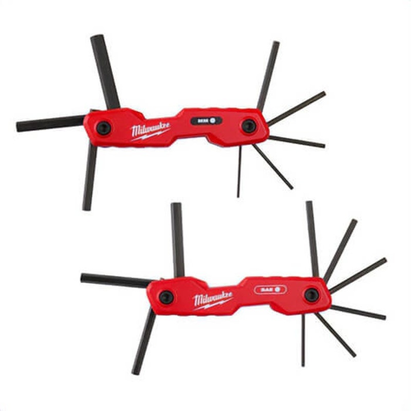 Milwaukee 48-22-2183 Folding Hex Key Set, 17-Key, 17 pc