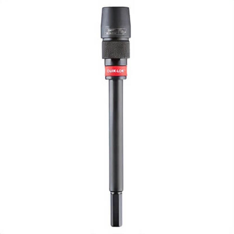 Milwaukee 48-28-2030 Quik-Lok Hex Drive Extension, 3/8 in Drive, 1/4 in Shank, 18 in OAL
