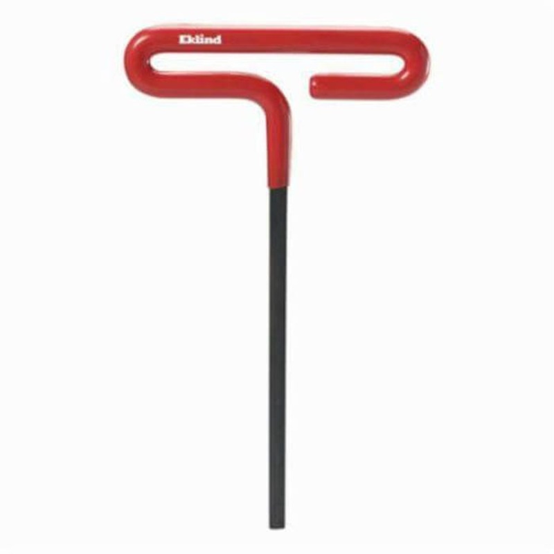 Eklind 51610 Hex Key, Hex Drive, Cushion Grip/Loop T-Handle Handle, Alloy Steel, Black Oxide