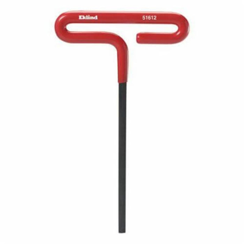 Eklind 51620 Hex Key, Hex Drive, Cushion Grip/Loop T-Handle Handle, Alloy Steel, Black Oxide