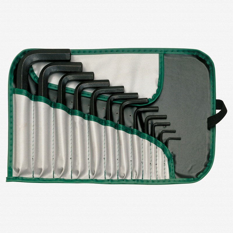 Heyco Hex Metric L-key Set in Tool Roll, 9 Pieces