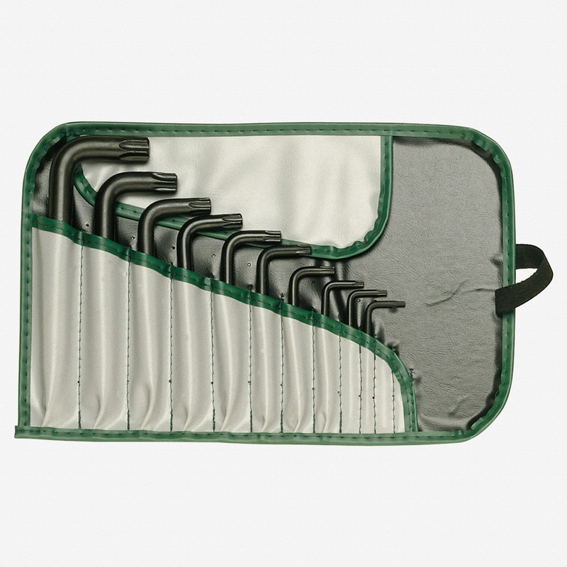 Heyco Torx L-key Set in Tool Roll, 10 Pieces