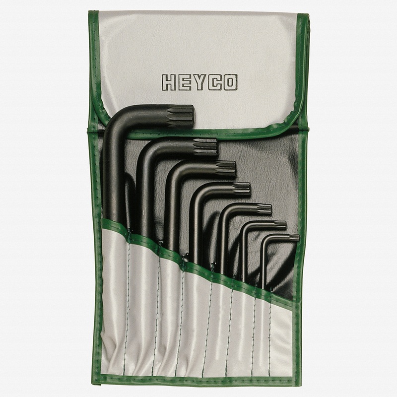 Heyco XZN L-key Set in Tool Roll, 7 Pieces