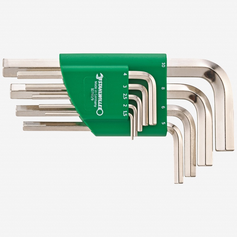 Stahlwille 10760/9 Metric Hex L-Key Set, 9 Pieces