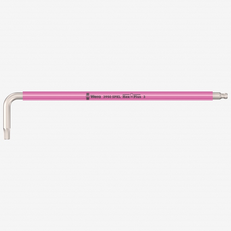 Wera 022663 Multicolor Metric Hex Stainless L-key, 3.0 mm (Bright Pink)