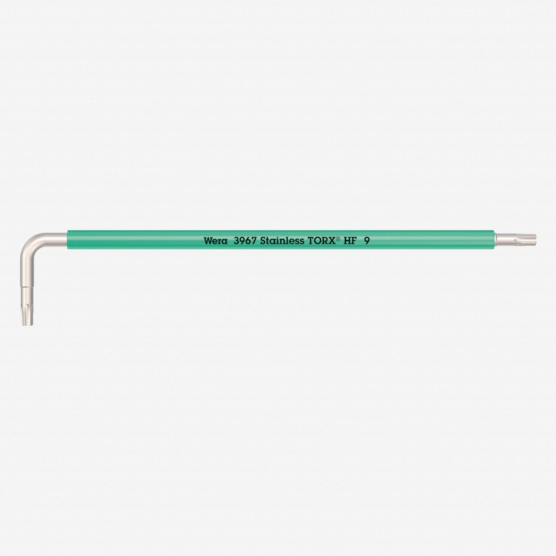 Wera 022681 Multicolor Torx HF Stainless L-key, T9 x 101mm (Turquoise)