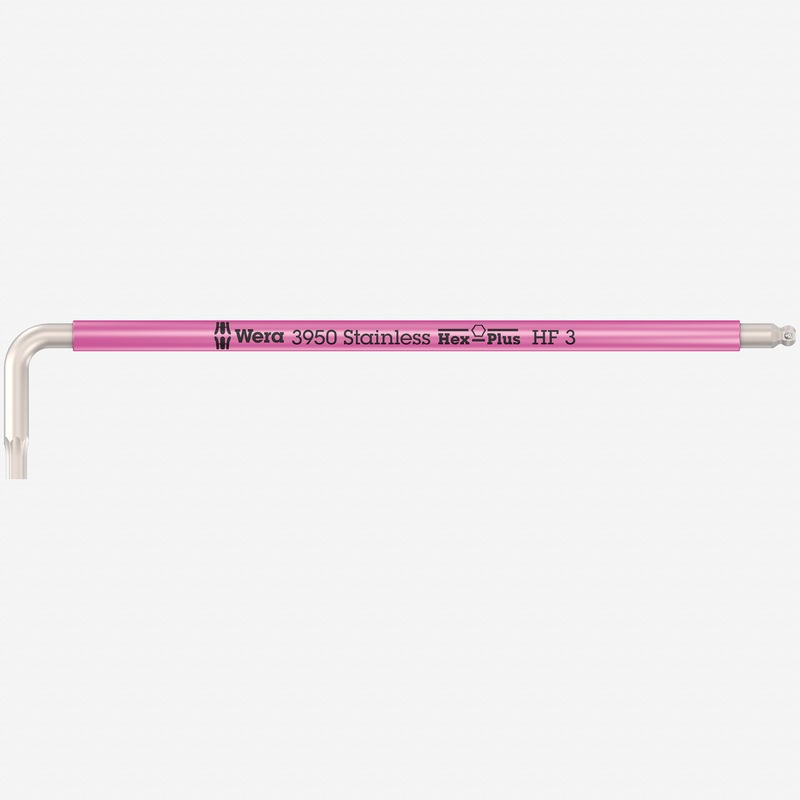 Wera 022693 SPKL Multicolor Stainless Metric Hex L-key with Holding Function, 3.0mm (Neon Pink)