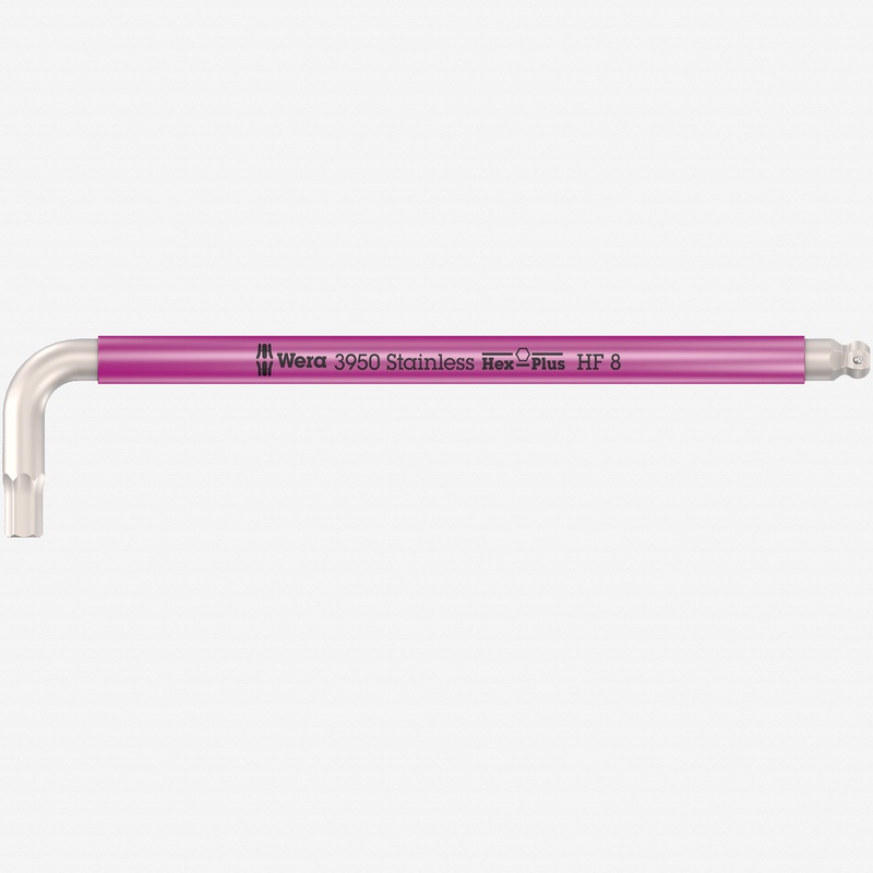 Wera 022697 SPKL Multicolor Stainless Metric Hex L-key with Holding Function, 8.0mm (Pink)