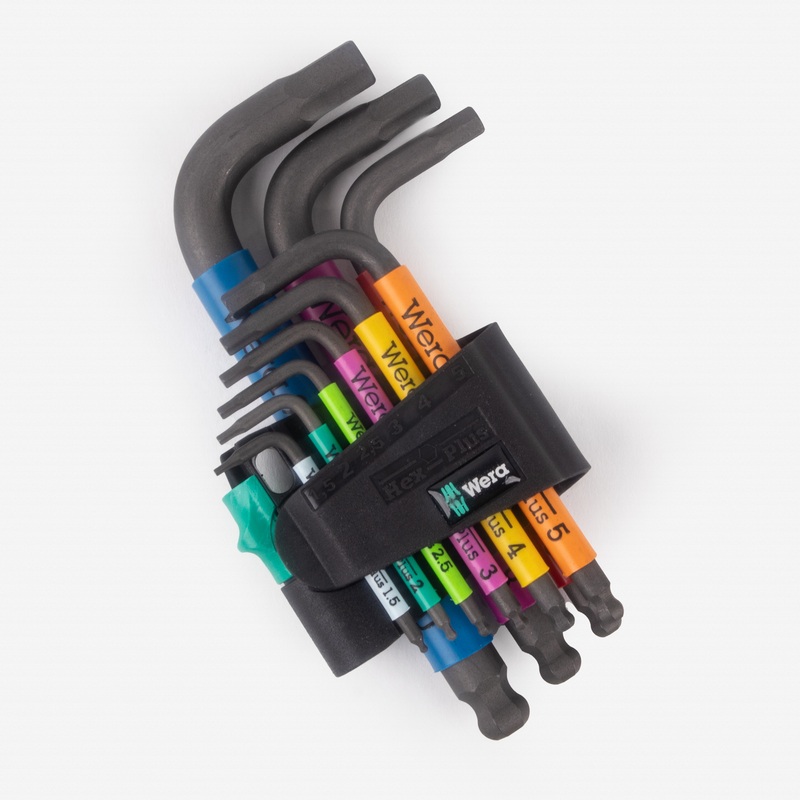 Wera 133164 Multicolor 2 Metric Hex-Plus L-key Set, BlackLaser