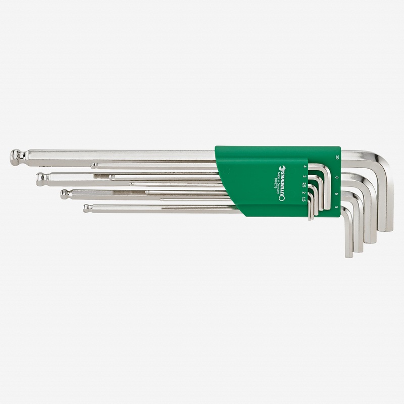 Stahlwille 10767/9 Metric Ball End Hex 9 Piece L-Key Set, 1.5-10mm