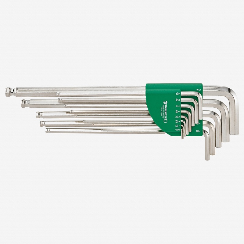 Stahlwille 10767a/13 Ball-End L-Key Set in Holder, SAE, 0.05 - 3/8